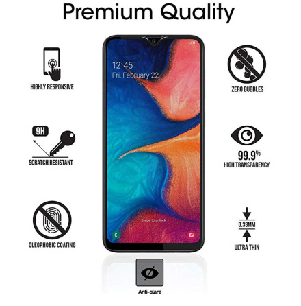 Samsung A10 2.5D 2-PACK Anti-Spy Skrmskydd 9H Screen-Fit