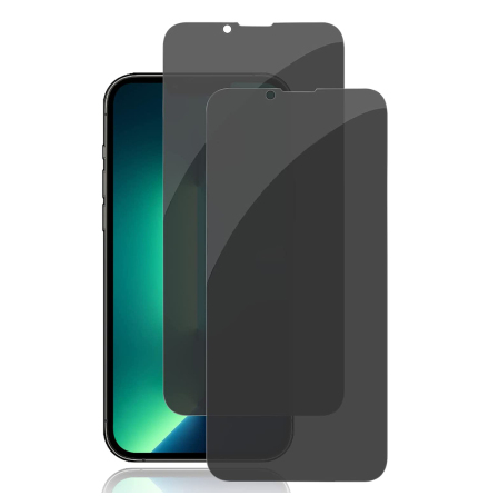 2-PACK iPhone 14 Anti-Spy Skrmskydd HD 0,3mm
