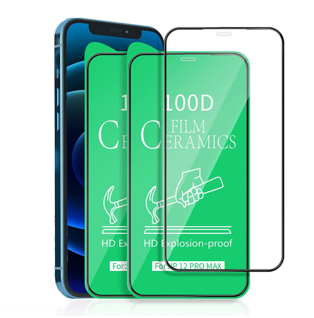 2-PACK iPhone 14 Pro Max Skrmskydd Ceramics HD 0,3mm