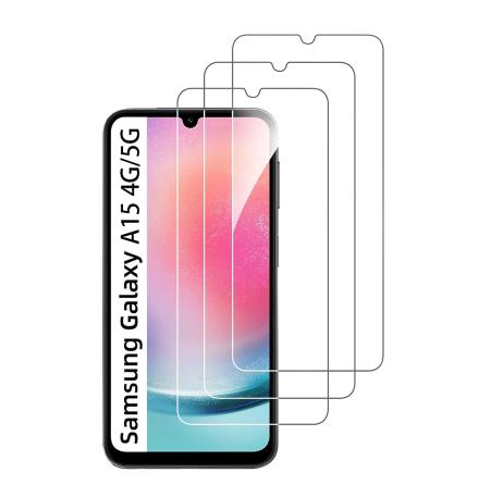 Samsung Galaxy A15 4G/5G - 9H Hrdat Glas Skrmskydd  