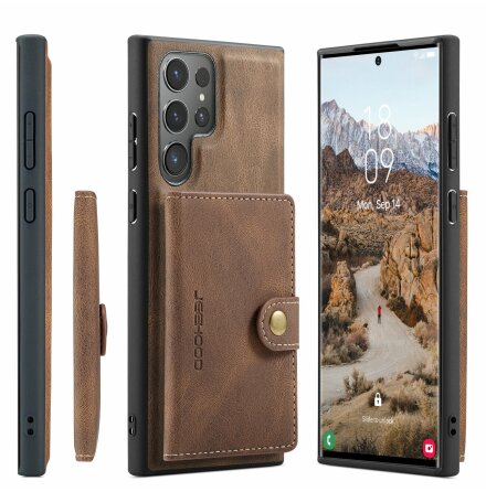 Samsung Galaxy S25 Ultra - Elegant skal med kortfack i premiumklass