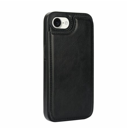 iPhone 16E - Stilrent Fodral med Kortfack & Magnetls