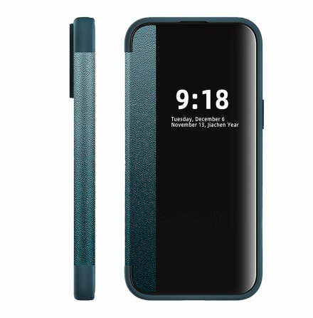 iPhone 15 Pro Max  Smart flipfodral med spegelfnster och SIM-fack