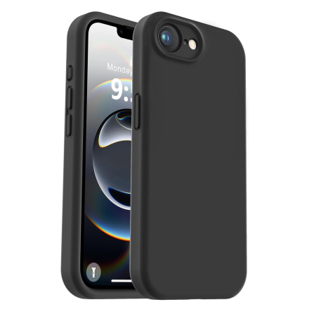 iPhone 16 E  Skyddsskal matt svart med exakt passform