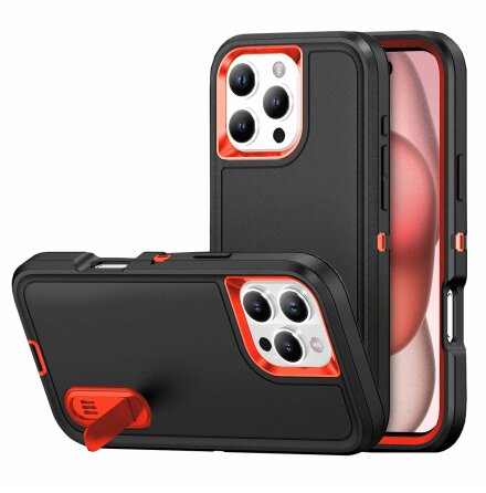 iPhone 16 Pro Max  Skal med kickstand och Air-Guard-hrn