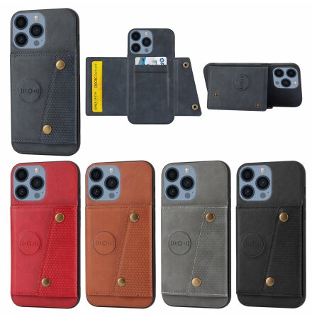 iPhone 16 Pro Retro Skal  Kortfack & Stativfunktion