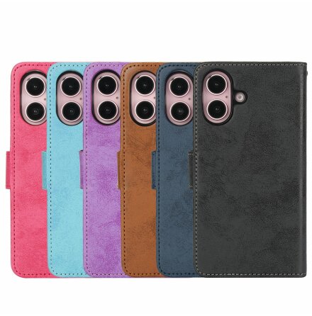 iPhone 16  Plnboksfodral med Kortfack & Stllfunktion