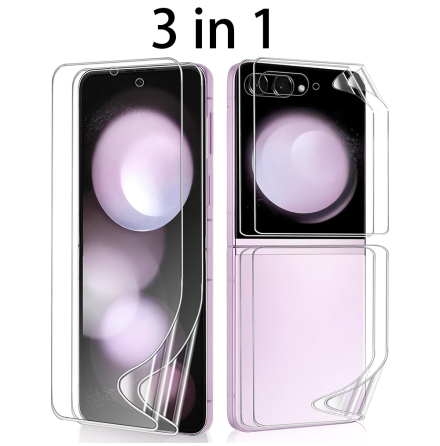 Samsung Galaxy Z Flip 7 3-in-1 Hydrogel Skrmskydd