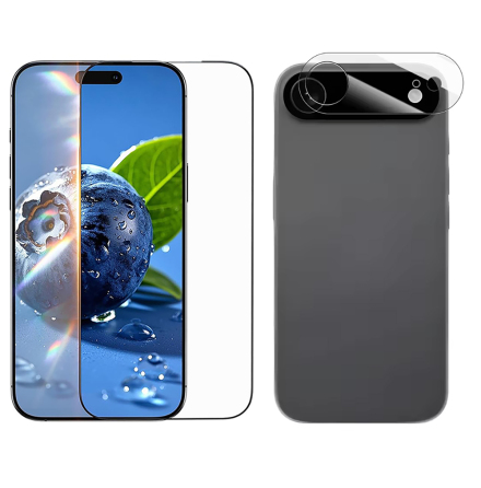 1 Set iPhone 17 Air Skrmskydd + Kameralinsskydd HD 0,3mm