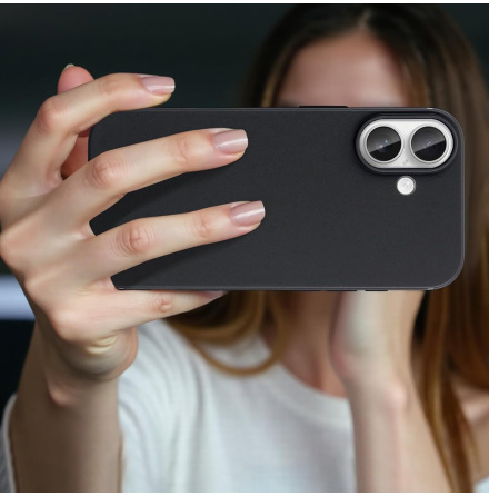 iPhone 17 Skyddsskal  Minimalistisk Design i Matt Svart