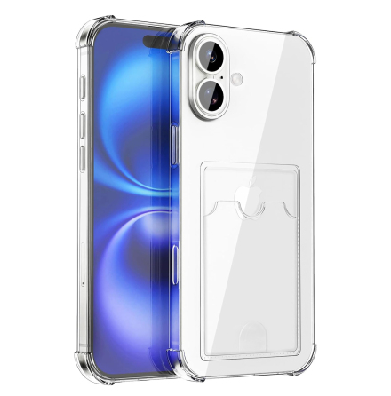 iPhone 17 3-i-1 Skal  Kortfack, Skydd & Trdls Laddning