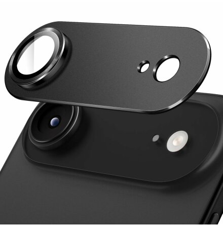 iPhone 17 Air Linsskydd  Transparent HD-Skydd med Svart Ram