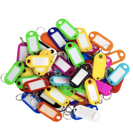 Nyckelbrickor  5-Pack med Etikettfnster