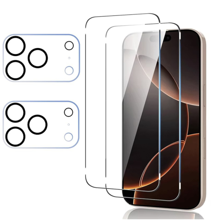 iPhone 17 Pro 2 pack Skyddspaket  Bubblafritt & Precisionspassning 