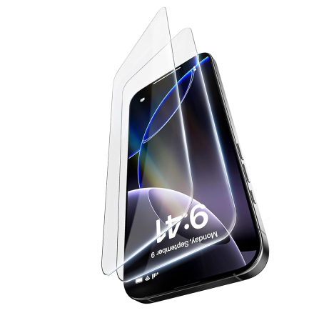 iPhone 17 Pro Skrmskydd 2-pack  0.3mm hrdat glas, perfekt passform