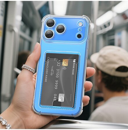 iPhone 17 Pro Max Skyddsskal 3-i-1 med Kortfrvaring