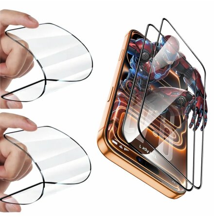 iPhone 17 Air Skrmskydd 2-Pack  Keramiskt HD Glas 0,3mm