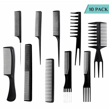 Hairdressing Combs Set 10 PCS V�rmet�liga Fris�rkammar