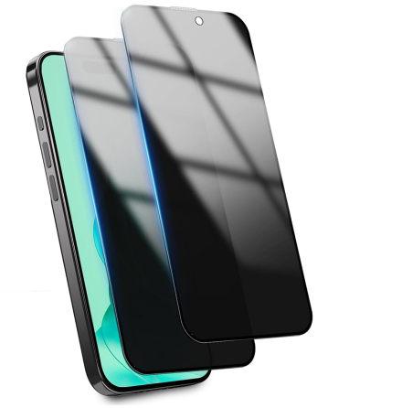 iPhone 15 Pro Privacy Skrmskydd 9H Hrdat Glas