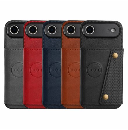  iPhone 17 Air Exklusivt Skal med Kortfack & Knappf�rslutning � Retro, Smart & Skyddande