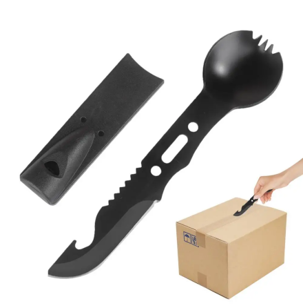 Multifunktionell Skedkniv med Flask�ppnare & Visselpipa