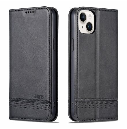 iPhone 15 - Pl�nboksfodral 3-kortfack i L�der 