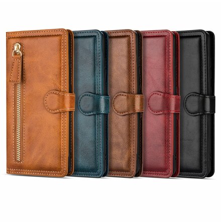 iPhone 16 - Stilrent Pl�nboksfodral med dragkedja