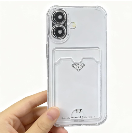 iPhone 17 Skal med Kortfack, smart & st�td�mpande