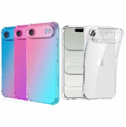iPhone 17 Air Elegant Silikonskal i Blandade F�rgnyanser