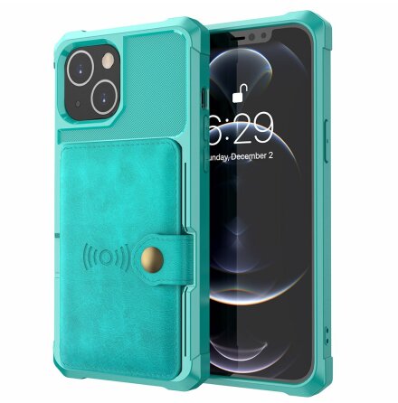 iPhone 14 - Stils�kert Praktiskt Skal med Korth�llare