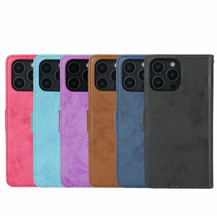 iPhone 16 Pro - Pl�nboksfodral i Smart design med 3 kortfack