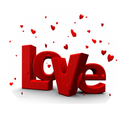 Mobilhllare i elegant motiv "LOVE" - Pop-stand -