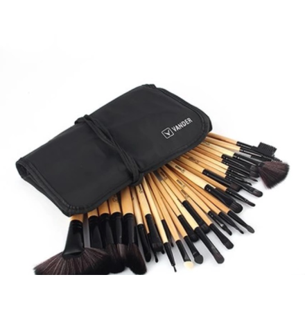 Original-borstset frn KABUKI-MINERALS (Black Edition) 32-delar